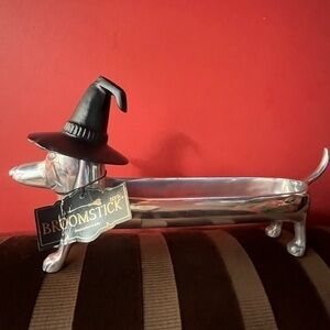 🌸NWT👻 Witchy Weiner Dog Serving Tray! 🐶